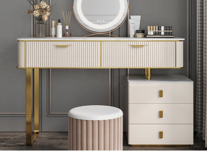Dressing table Mirror Luxury Console Chest of drawers Bedroom Console table