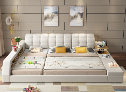 Design Bed Hotel Double Storage Shelf 180x200 Multifunction s Bed Luxury