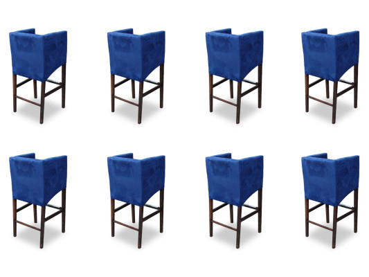 8x Stool Counter Bar Stool Armchair Chair Stool Bar Counter Design Complete