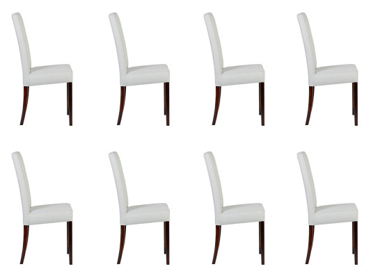8x Chairs Chair Upholstery Design Lounge Club Seat Lehn Suite Armchair new