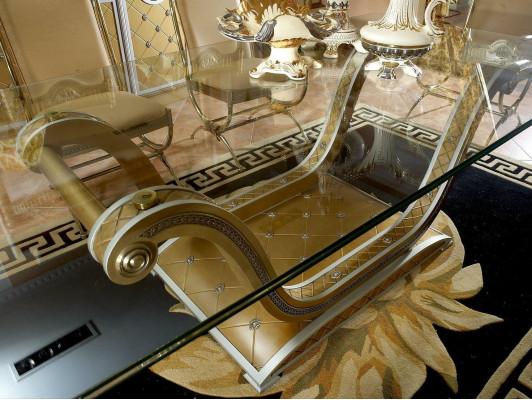 Dining room Designer Wood Chair 4 Chairs Set Suite Antique Style Baroque Rococo new