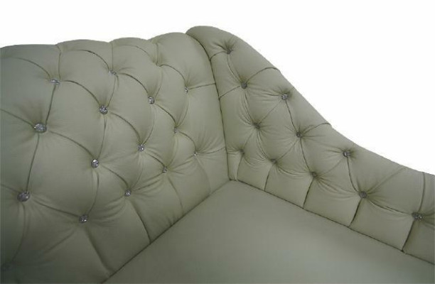 NAPOLEON Chesterfield Chaise Lounge Lounger Couch Sofa Leather Sofa Textile