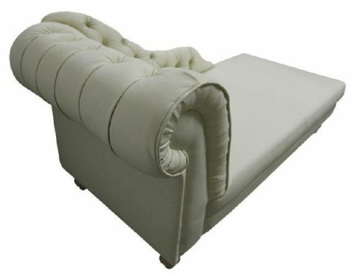 NAPOLEON Chesterfield Chaise Lounge Lounger Couch Sofa Leather Sofa Textile