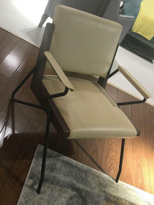 Armchair Club Lounge Lehn Upholstery Sofa 1 Seater TV new Leather Chair Designer
