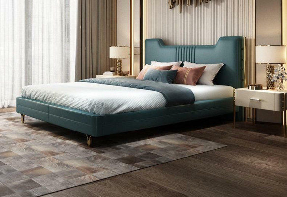 Modern Designer Wood Bed Noble Furniture Double Beds new Bedroom Upholstery