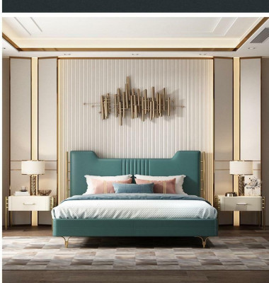 Modern Designer Wood Bed Noble Furniture Double Beds new Bedroom Upholstery