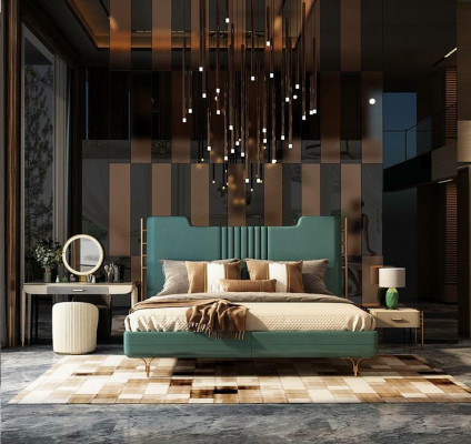 Modern Designer Wood Bed Noble Furniture Double Beds new Bedroom Upholstery