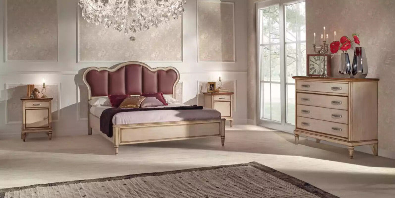 Bedroom Complete Bedside tables Modern Bed Luxury Set Designer Furniture new