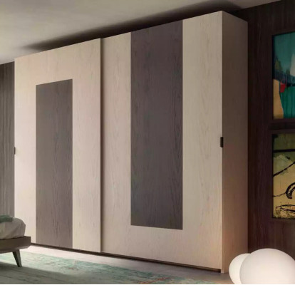 Bedroom Set Bed 2x Bedside tables Wardrobe Design Luxury new 4-piece
