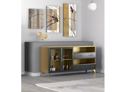 Sideboard Luxury rocking Modern Living room Chests of drawers Wood Chest of drawers