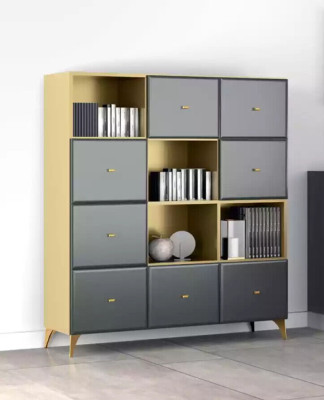 Living room Set Desk Sideboard Bookshelf 3-piece. Table Furniture Wood