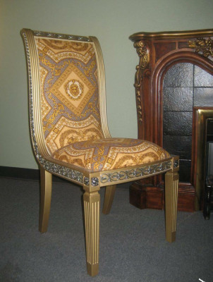 4 Chairs Set Dining room Designer Wood Chair Suite Antique Style Baroque Rococo new