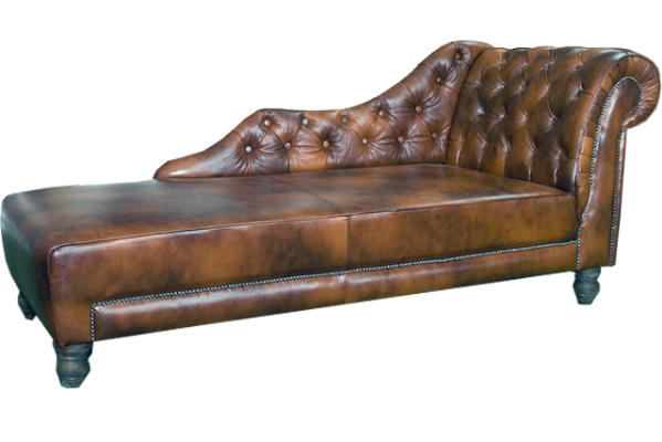 Chaise Longues Chesterfield Lounger Chaise Leather Textile Fabric Sofa Relax