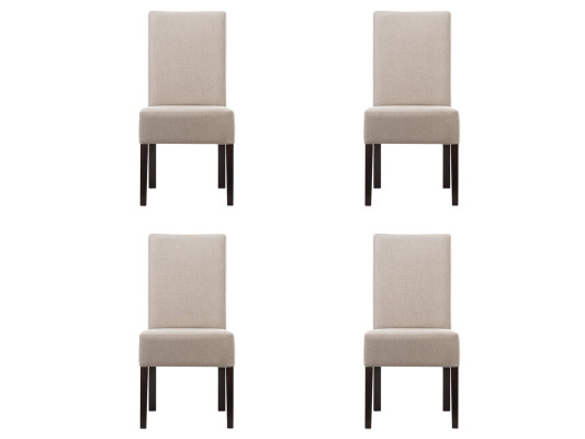 4x Chair Set Upholstery Seat Chairs Suite Waiting Room Law Firm Practice Lounge