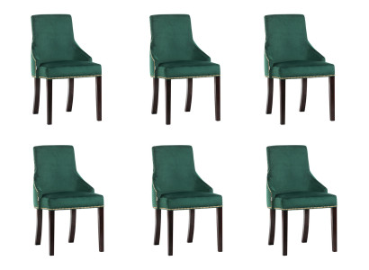 6x Design Upholstery Seat Chairs Modern Look Suite Armchair Lounge Club Set