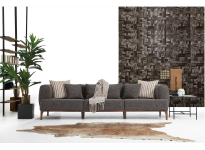 Three Seater Sofa 3 Seater Sofas Gray Fabric Living room Luxury Modern new