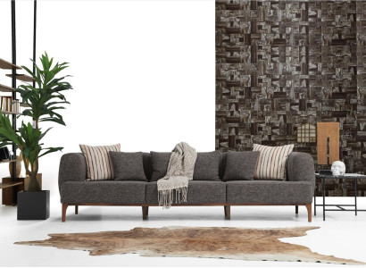 Three Seater Sofa 3 Seater Sofas Gray Fabric Living room Luxury Modern new