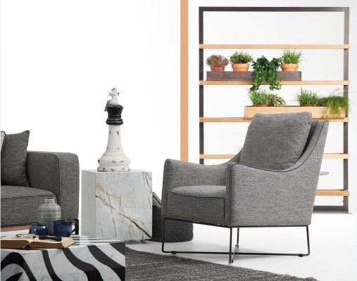 Complete e couch set Sofa set Sofa 321 Seater Fabric Set Gray