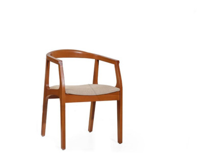 Dining chairs Brown wooden frame armchairs single seater luxury chairs