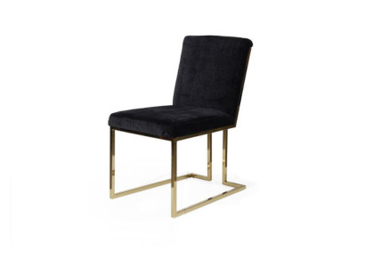 Black Stainless Steel Chair Metal Chair Dining room Designer Upholstery Chairs