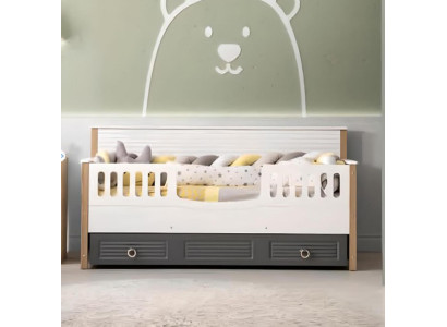 Bed frame Perfect Childrens bed Wood Childrens room Bed frame e Gray
