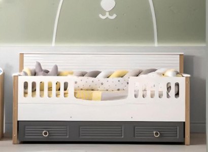 Bed frame Perfect Childrens bed Wood Childrens room Bed frame e Gray
