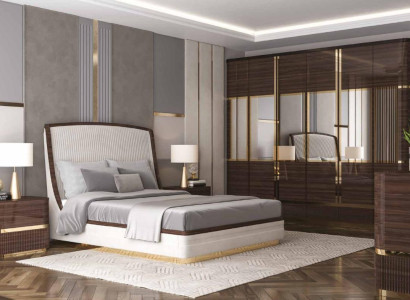 Bedroom Set Luxury Complete's Bed 2x Bedside table Wardrobe Wardrobe