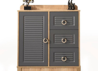 Chest of drawers in Childrens room Modern Elegant Chest of drawers Wood Gray Furniture Design