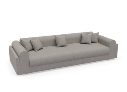 Designer sofa 3-seater gray fabric sofa sofas textiles couch three-seater 240cm