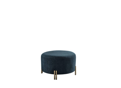 Designer Dark Blue Stool Living room Footstool Seat Furniture Noble Furniture