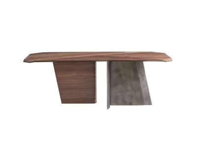 Designer brown dining table luxury wooden table dining room high quality furniture