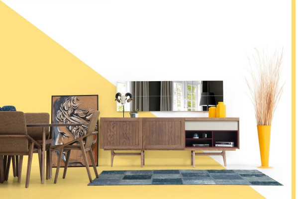 Dining room Group Dining table Chairs Sideboard Table Wood Set 8pcs White