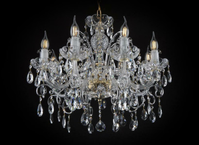 Noble Design Lamp with Crystal Stones Candlestick Chandelier Lamps Ceiling Lights