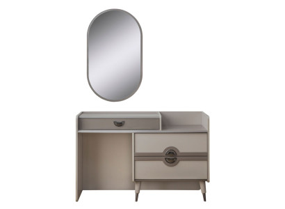 Dressing table, dressing table, make-up console, mirror console table, grey