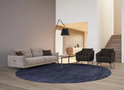 Luxury sofa three-seater couch furniture 2x armchair sofa set upholstered furniture 4 pieces.