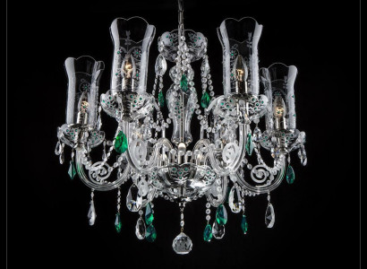 Design Bohemia Chandelier Ceiling Lights Blue Crystal Lamp Lights