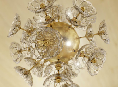 Crystal Chandelier Ceiling light hanging lamp Elite Bohemia Flower Neuf