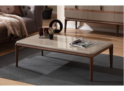 Brown Wood Coffee table Living room Designer Furniture Luxury Stylish Tables
