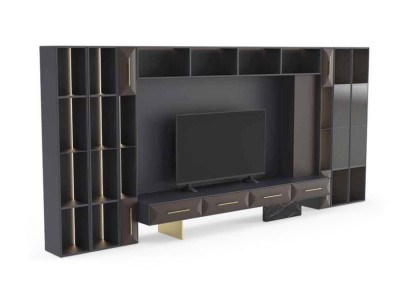 Luxurious Wall unit Living room Furniture Wood TV Stand Modern Design new