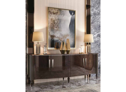 Luxury Sideboard Living room Wood Design Furniture new Chests of drawers Brown Color