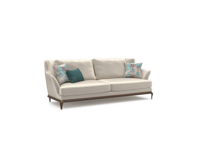 Living room Modern Three Seater White Sofa Couch Design Furnishings Upholstered furniture