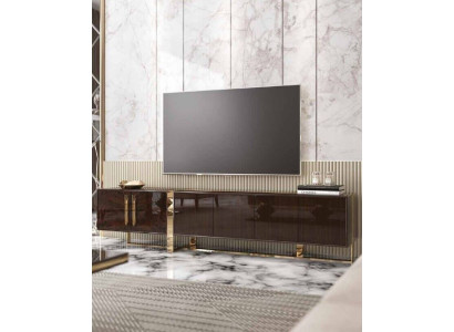 tv stand TV cabinet lowboard brown table wood modern living room sideboard