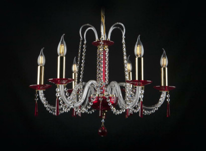 Chandelier Antique Style Lamp Red Light Cover Lamps Chandelier Lamp Crystal