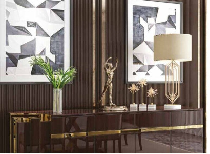 Luxury Moder design Sideboard Modern Chest of drawers Living room Wood Chests of drawers