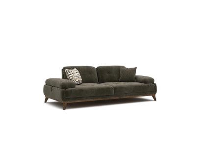 Gray Sofa Two-seater Upholstered furniture Furnishings Luxury Living room Upholstery Fabric