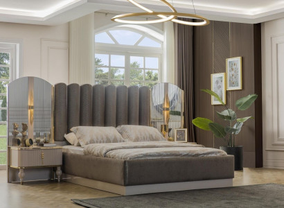 exclusive Bedroom Furniture Designer Double bed Modern Bedside tables