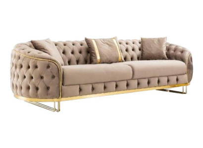 Stylish three-seater Living room Chesterfield Sofa Luxurious Furniture new