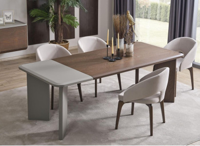 Modern dining set designer dining table 4x chairs 5 pieces stylish set new