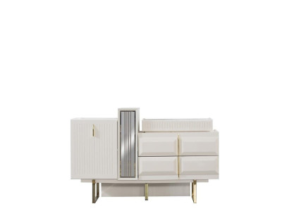 Modern White Dressing table Designer cosmetic table stainless steel Console