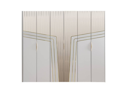 Modern White Wardrobe Wooden Cabinet Bedroom Luxury Furniture new